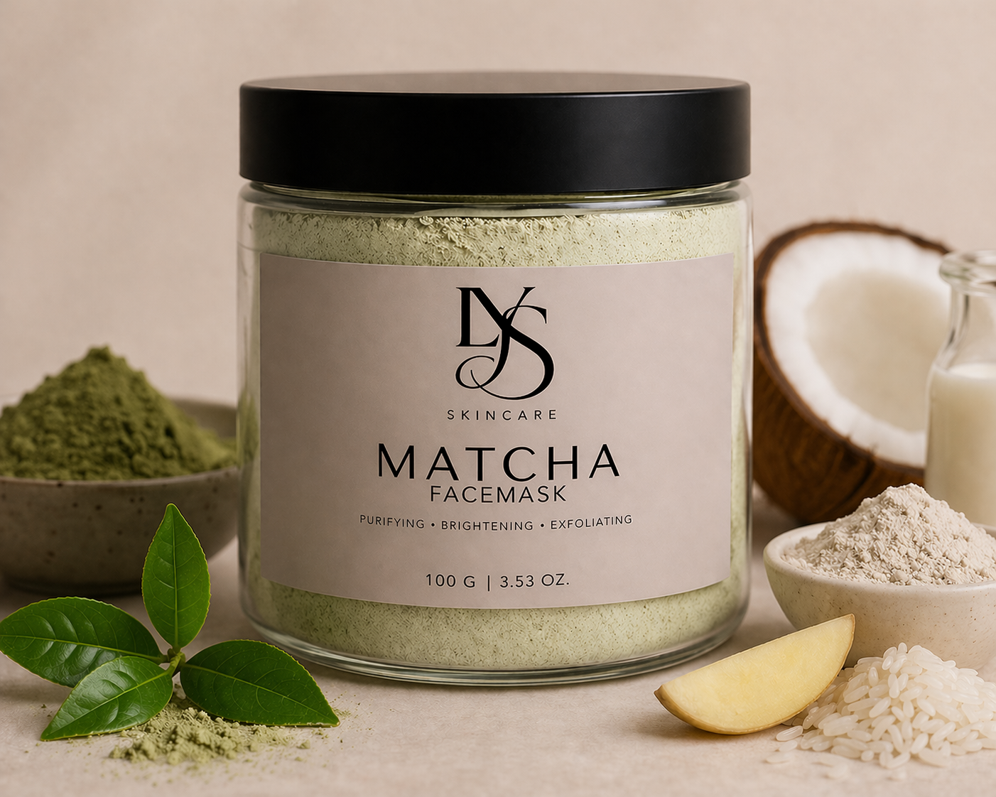 Matcha Face Mask 100G