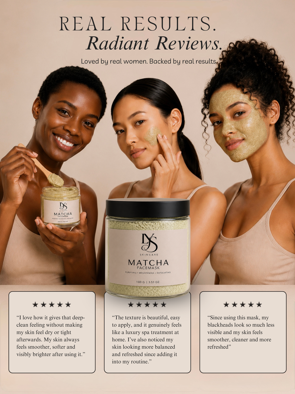 Matcha Face Mask 100G